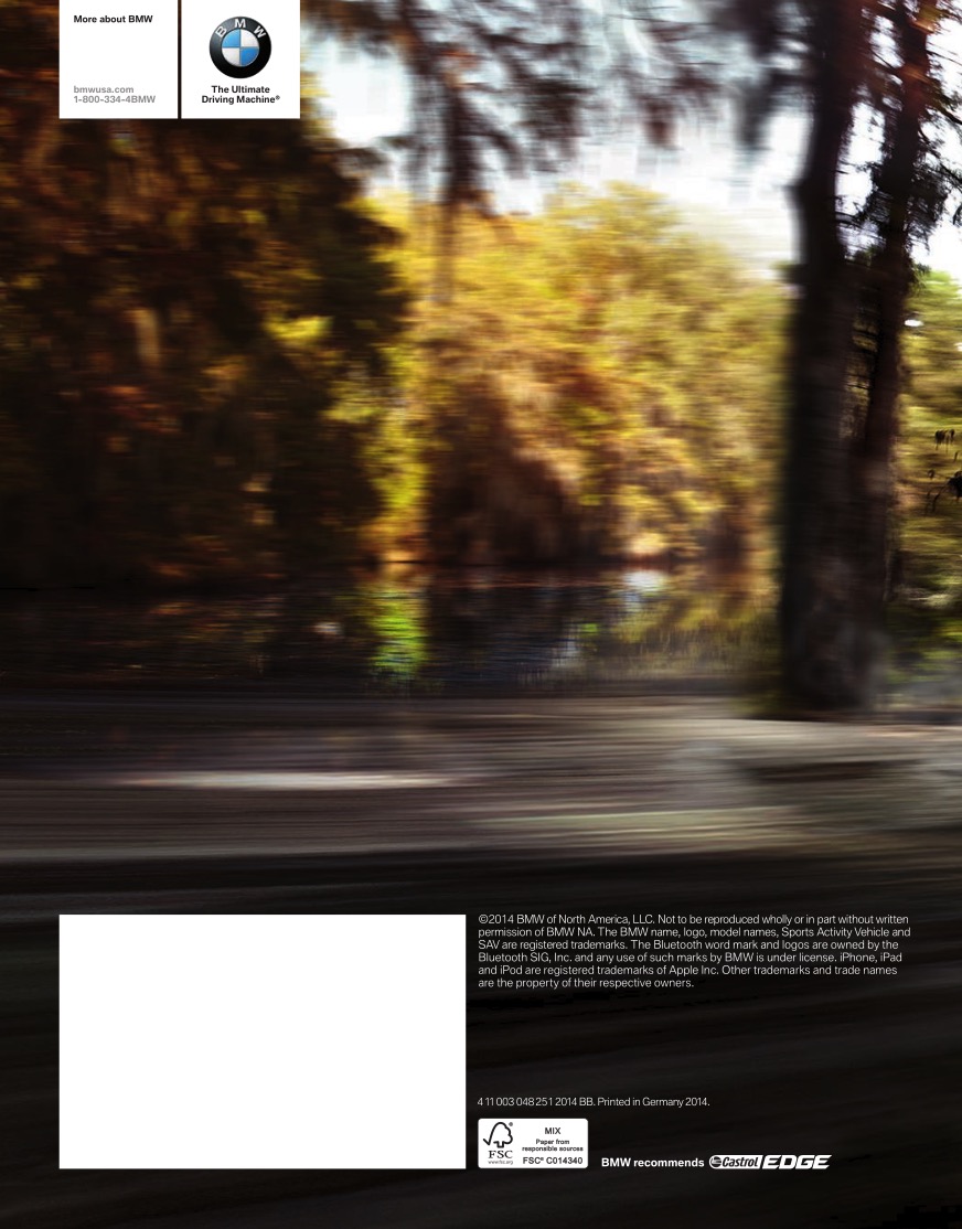 2015 BMW X3 Brochure Page 13